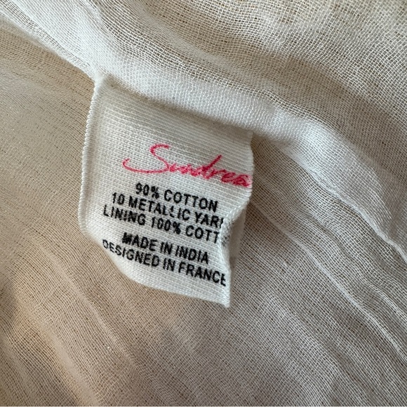 NEW Sundress the Brand Nora Long Dress ~ White Gold Metallic Mediterranean Beach - Picture 8 of 8